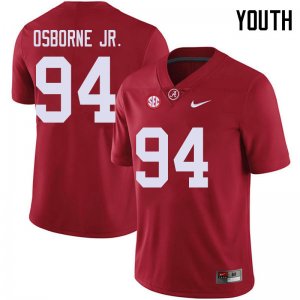NCAA Youth Alabama Crimson Tide #94 Mario Osborne Jr. Stitched College 2018 Nike Authentic Red Football Jersey KD17S34QI